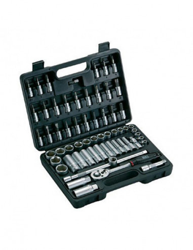 LLAVE VASO JGO 61 PZS +CARRACA