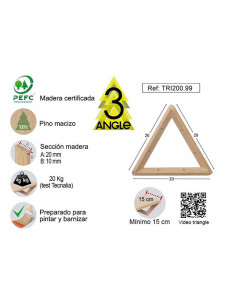 ESCUADRA TRIANGLE PINO S/BARN 2