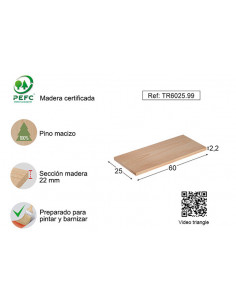 BALDA MURAL PINO 22MM S/BARN 2