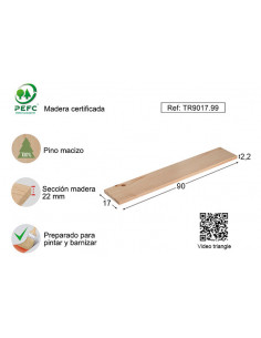 BALDA MURAL PINO 22MM S/BARN 2