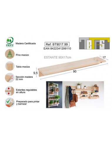 BALDA TETRIS PINO S/BARN