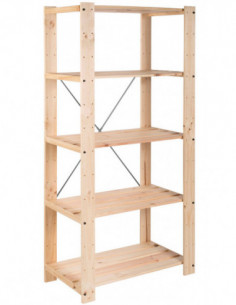 ESTANTERIA MADERA LAMAS 5/B 2