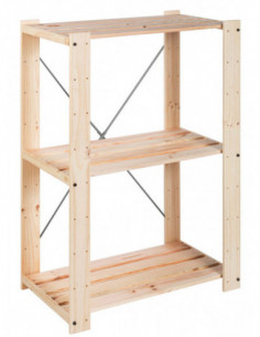 ESTANTERIA MADERA LAMAS 3/B 2