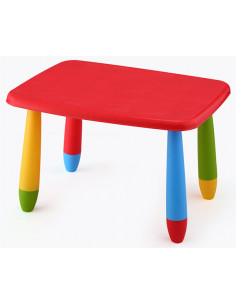 MESA INFANTIL RECTANGULAR ROJA 2