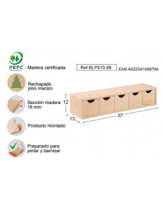 CAJONERA 5X1 PINO S/BARN 2