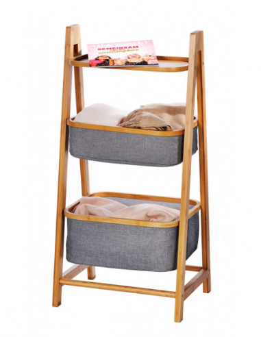 ESTANTERIA 2CESTA BAMBU BAHARI