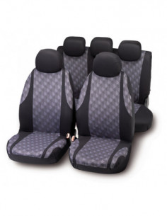 FUNDAS ELASTICAS JG NEGRO GRIS 2