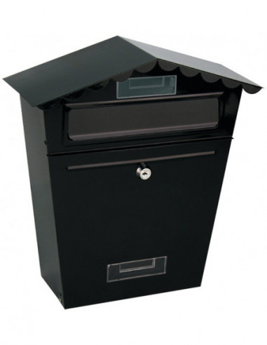 BUZON EXT ACERO NEGRO MARBORE