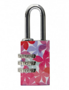 CANDADO COMBINAC 3D FLOWERS 2