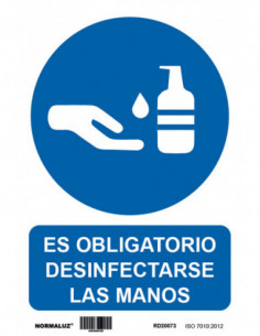 OBLIGATORIO DESINFECTARS MANOS 2