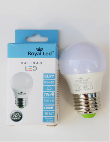 LAMPARA LED ESFERICA E-27 F 700lm