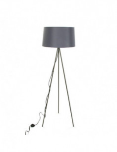 LAMPARA PIE GRIS E27 60W 2