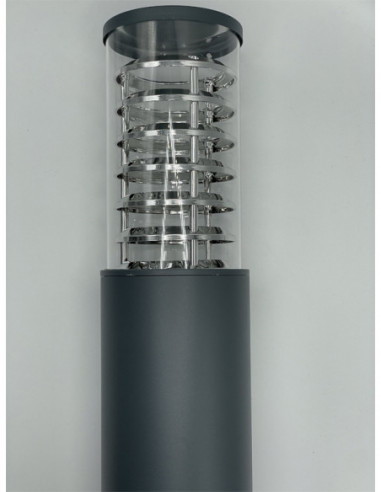 BALIZA APLIQUE GRIS 60W 230V E27 IP54