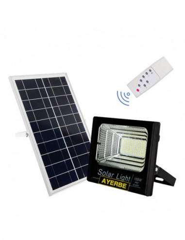 FOCO SOLAR C/MANDO 120 LEDS