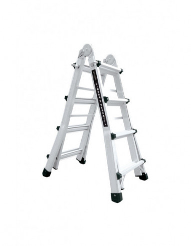 ESCALERA MULTIUSO ALUM 4+4