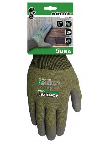 GUANTE FIBRA ANTICORTE PU PALMA