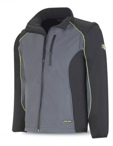 CAZADORA SOFTSHELL GRIS/NGR
