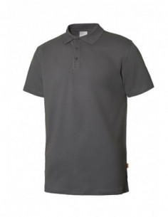 POLO M/CORTA STRETCH GRIS 2
