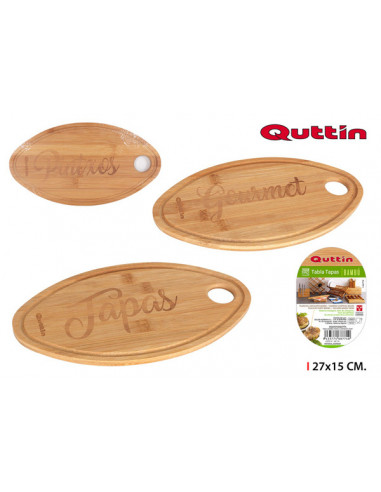 TABLA APERITIVOS BAMBU SURT.