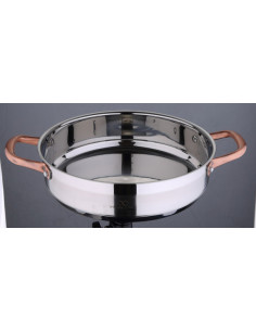 CACEROLA BAJA INOX COPPER IND. 2
