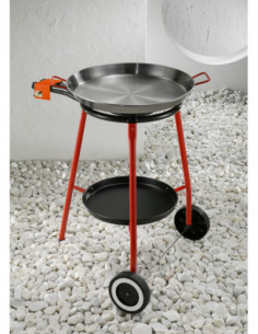 PAELLERO GAS+PAELLA 46CM+RUEDA 2