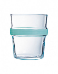 VASO FB STEREO TURQUESA SET 6 2