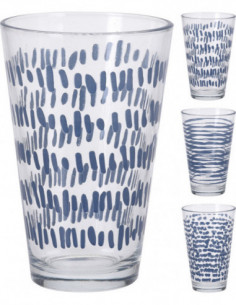 VASO AGUA AZUL SET-3 2