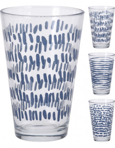 VASO AGUA AZUL SET-3