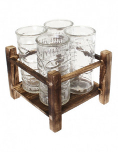 VASO REFRESCO PACK 4 TIKI 2