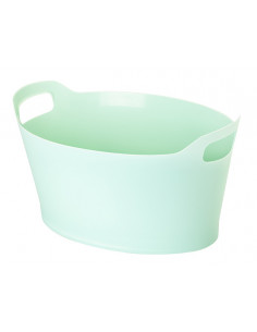 CESTA ROPA OVAL BASKET TURQ 2