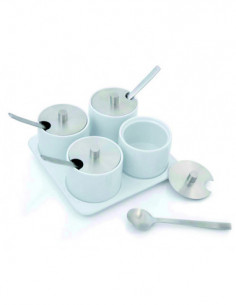 SALSERAS JGO. 4 PORCEL/INOX 2