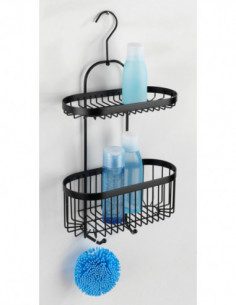 ESTANTE COLGADOR ABS NEGRO 2