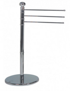TOALLERO PIE 3 BRAZOS CROMO 2