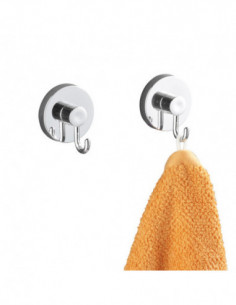 PERCHA VACUUM LOC CROMO 2 UN. 2