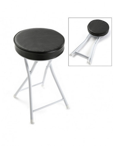 TABURETE PLEGABLE NEGRO
