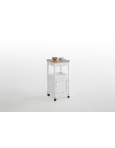 CARRO COCINA 1 PUERTA BCO/MAD