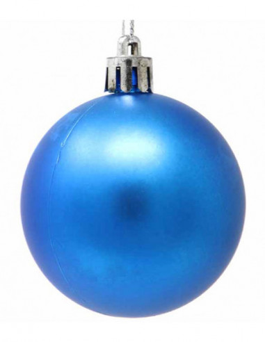 BOLA NAVIDAD AZUL MATE
