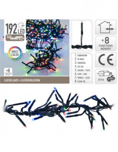 LUCES LEDS 192UDS MULTICOLOR 2