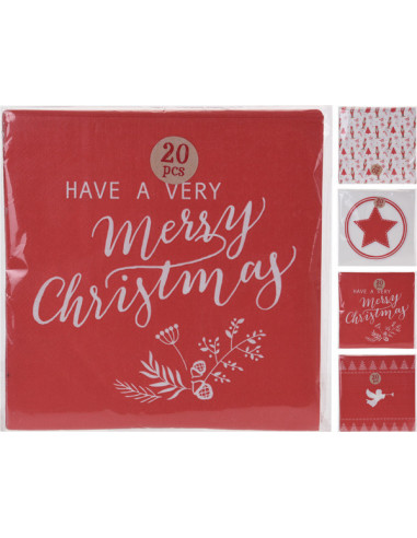 SERVILLETA NAVIDAD 20U. 4 SURT