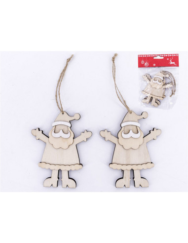COLGANTE PAPA NOEL 2 UDS