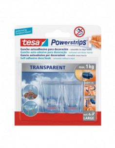 GANCHO PS TRANSPAR DECO HOOK L