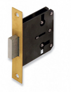 CERRADURA EMBUTIR LLAVE LATON