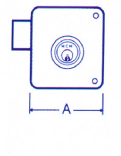 CERRADURA SOBREP PINT IZQD