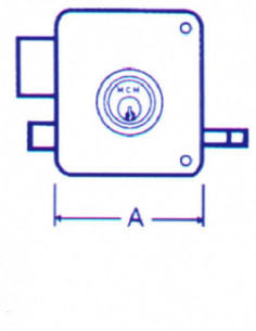 CERRADURA SOBREP PINT DCHA