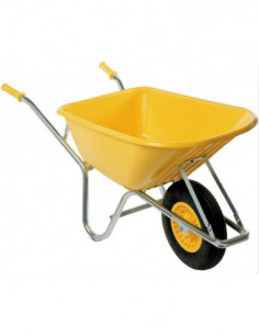 CARRETILLA POLIETILENO AMARILL