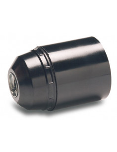 PORTALAMPARAS LISO E 27 NEGRO