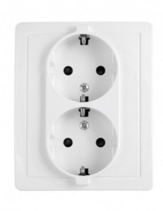 BASE ENCHUFE EMPOTRAR DOBLE...