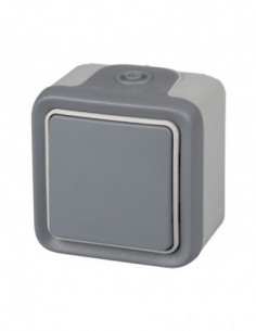 PULSADOR IP55 GRIS
