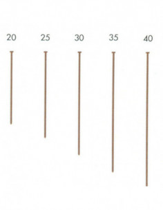 CLAVO 0,8X40MM C/CAB C/10000