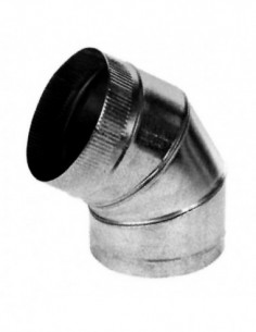 CODO ESTUFA GALVANIZADO 70º